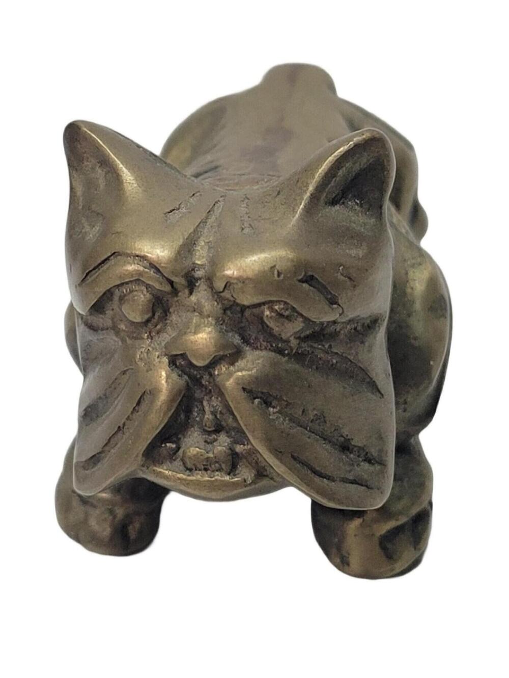 Vintage Brass English Bulldog & Pointer Hunting Dog Figurine Set - Picture 3 of 16